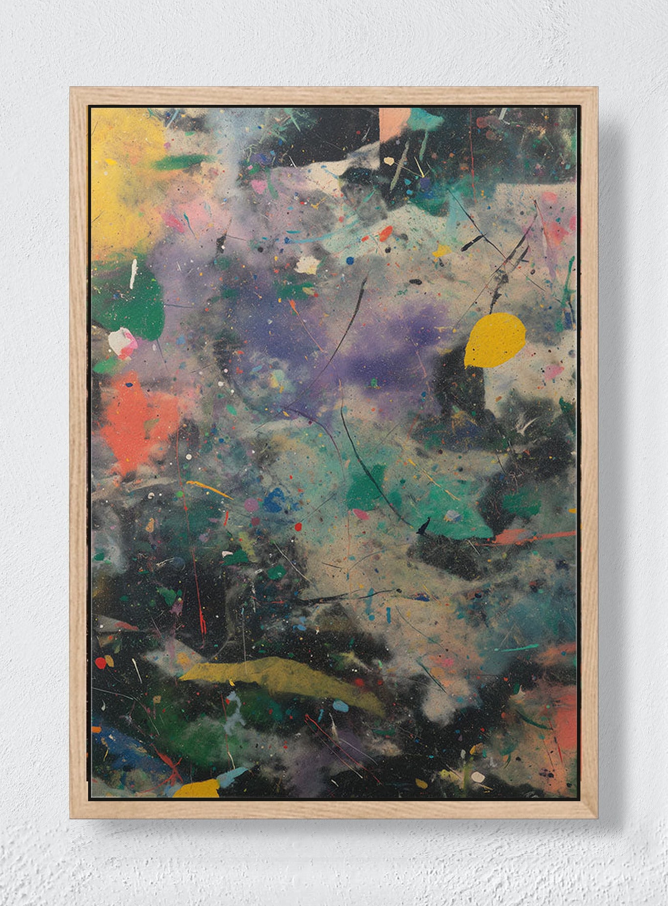 HAPPY ACCIDENTS - Natural frame canvas