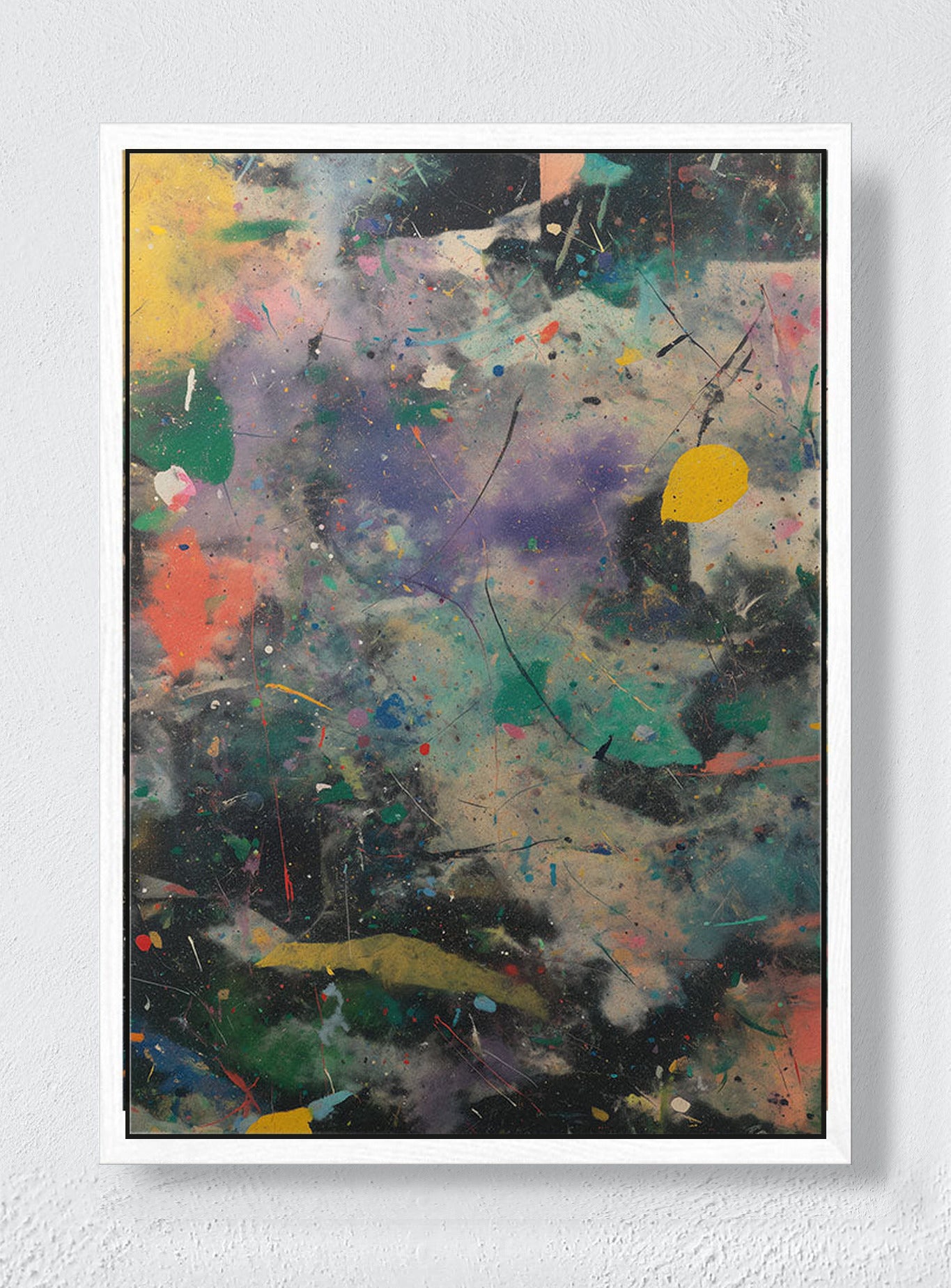 HAPPY ACCIDENTS - White frame canvas