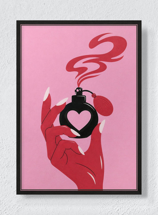 HEARTNOTE - Black frame canvas
