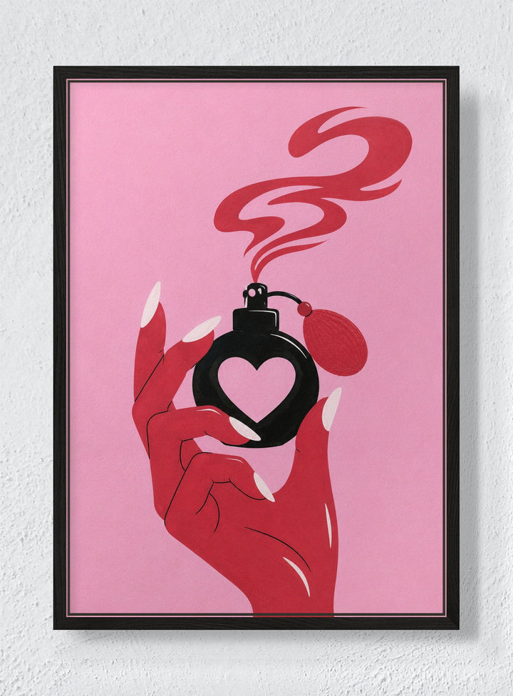 HEARTNOTE - Black frame canvas