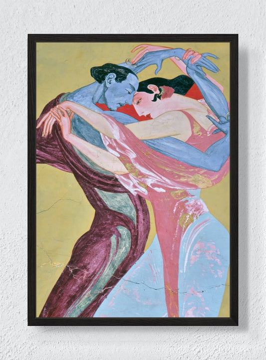 HELD IN THE SAME RHYTHM - Black frame canvas