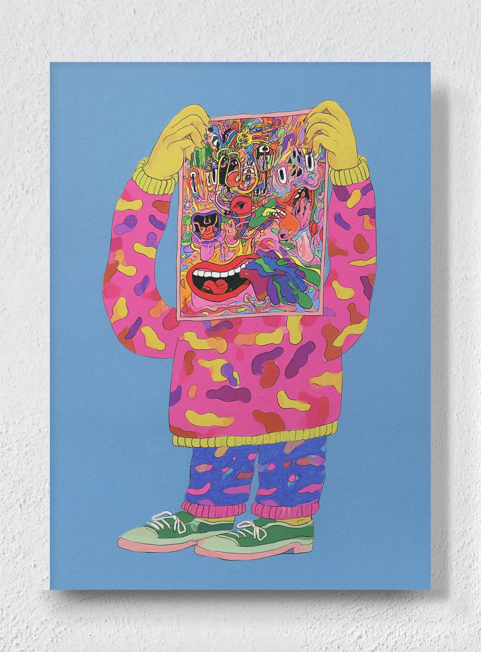 HIDING BEHIND THE NOISE - Unframed canvas