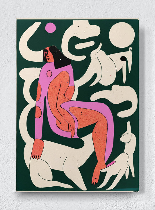 IN THE GREEN ROOM - Unframed canvas