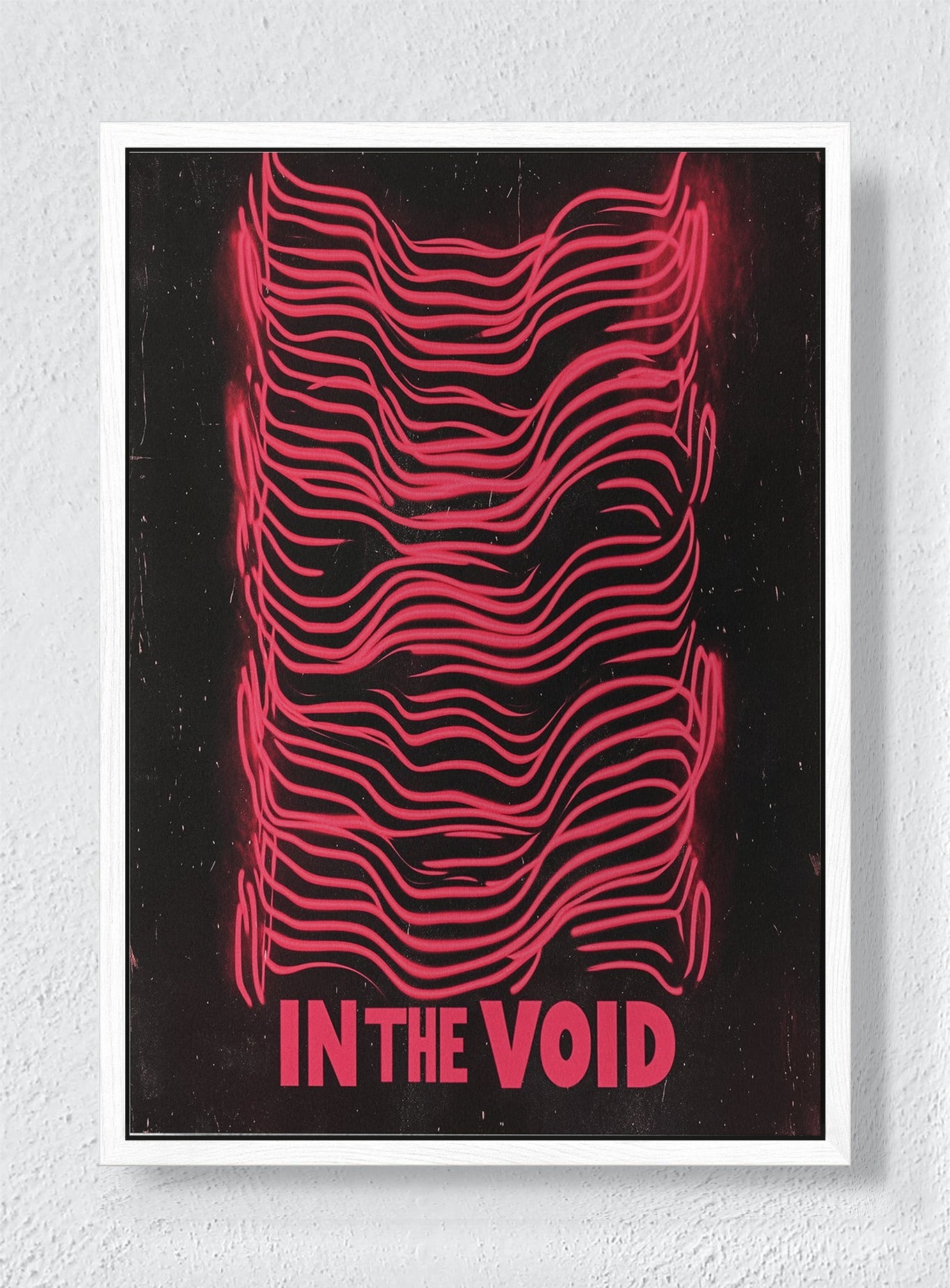IN THE VOID - White frame canvas