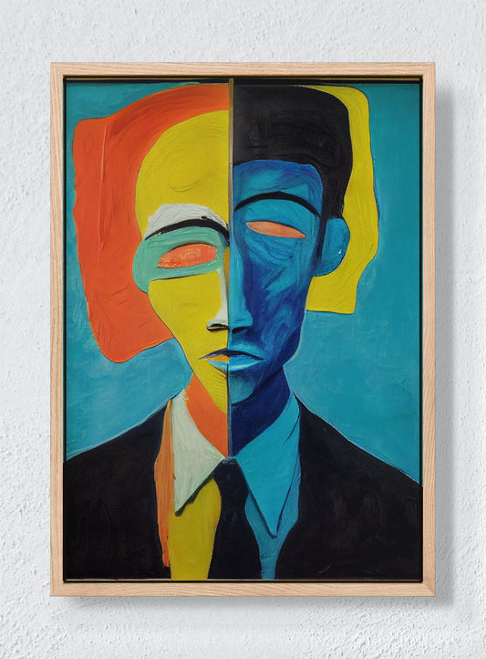 IN TWO MINDS - Natural frame canvas
