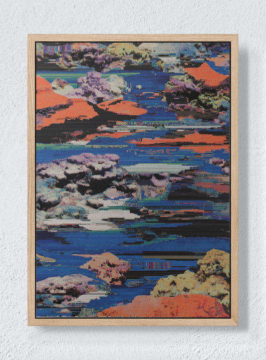 INCIDENTAL MAP - Natural frame canvas