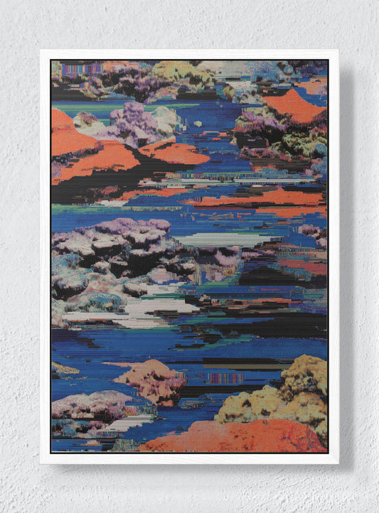 INCIDENTAL MAP - White frame canvas