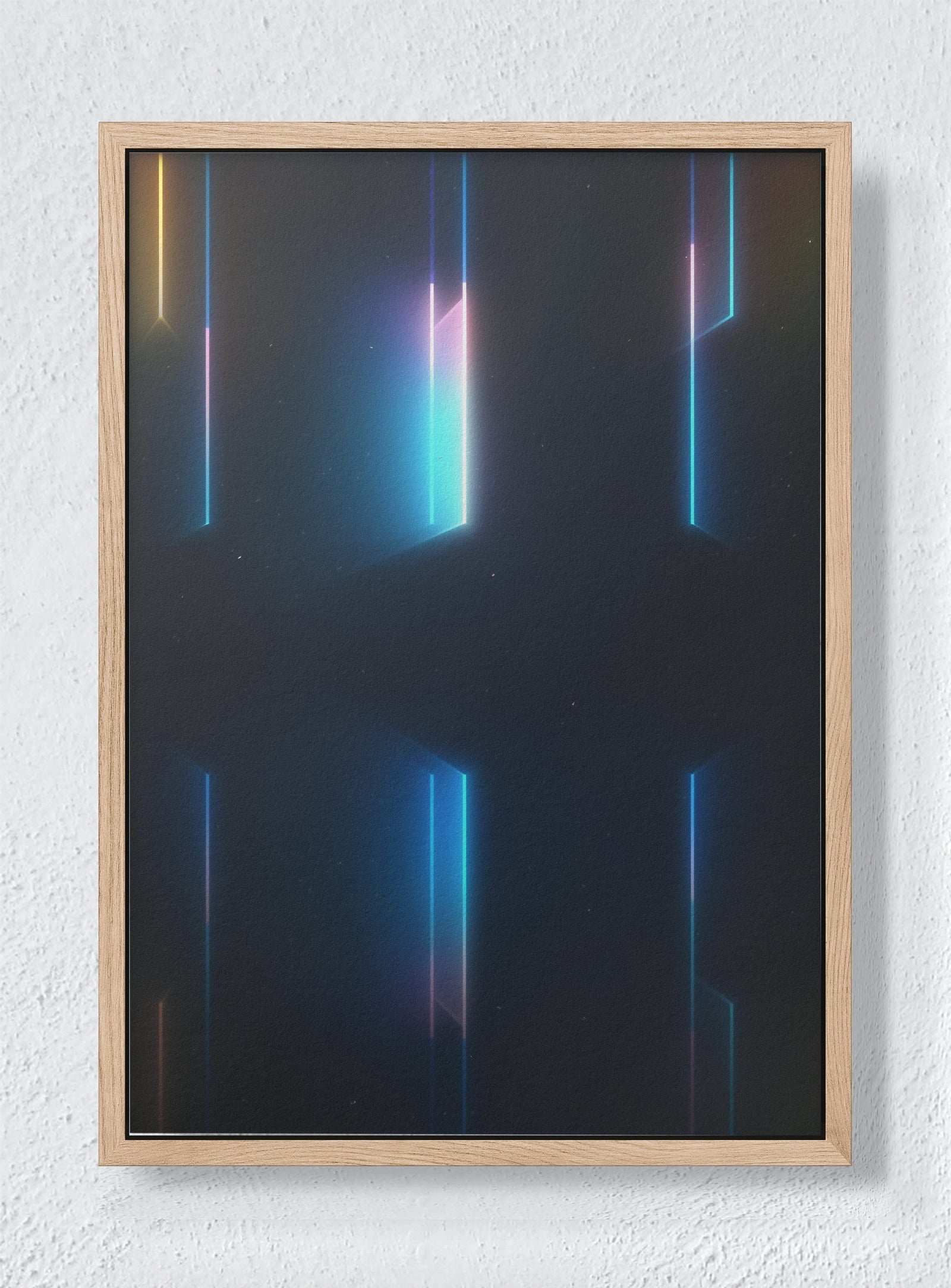 INITIA⇌TERMINATE - Natural frame canvas