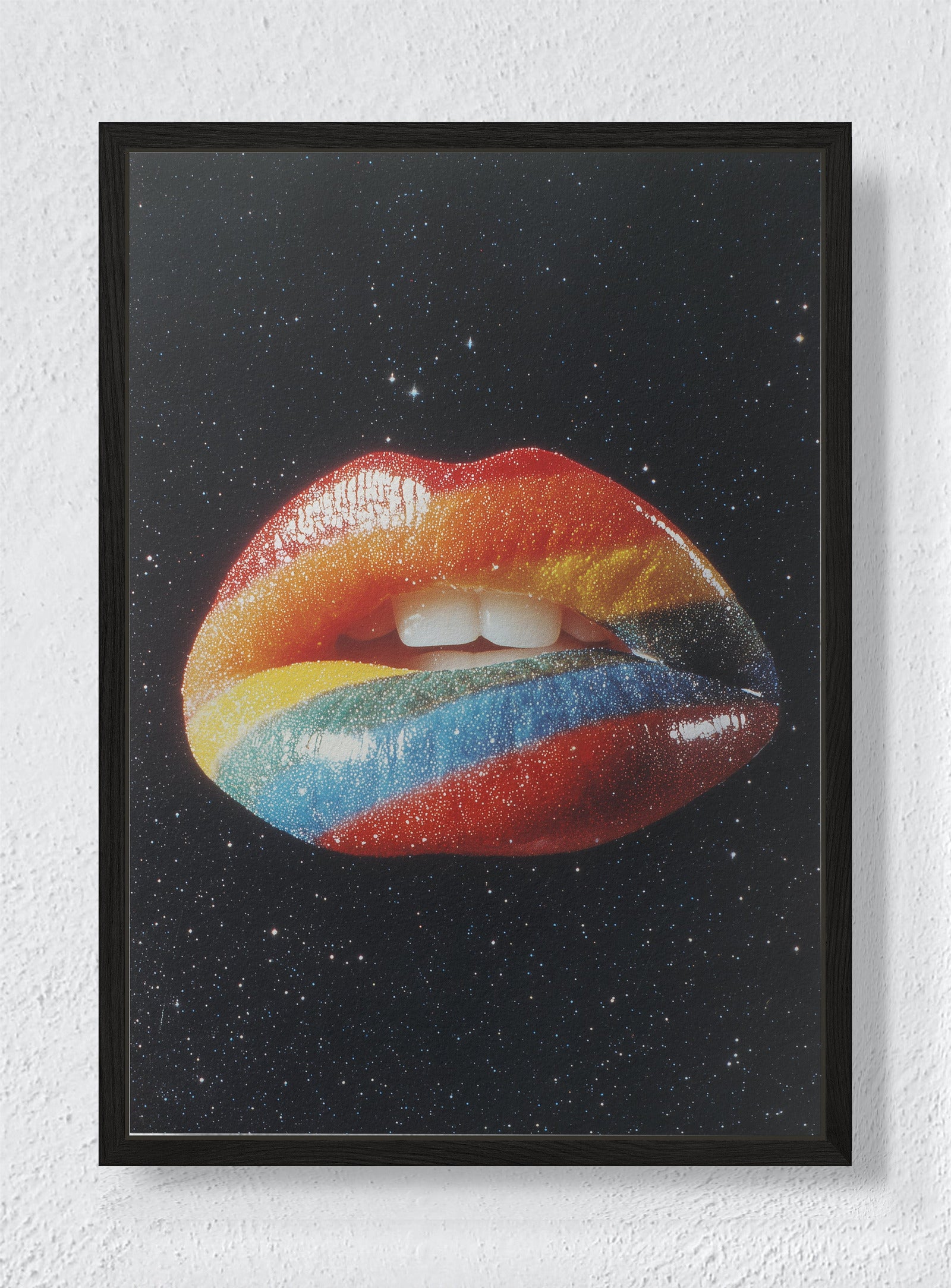 INTERSTELLAR GLAM - Black frame canvas