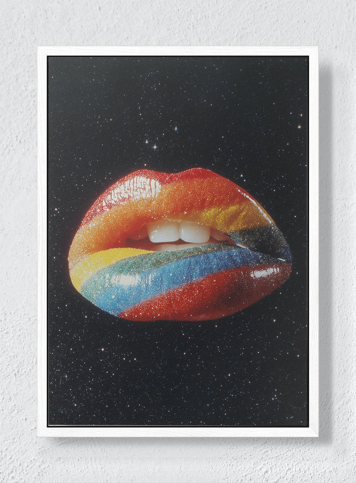 INTERSTELLAR GLAM - White frame canvas