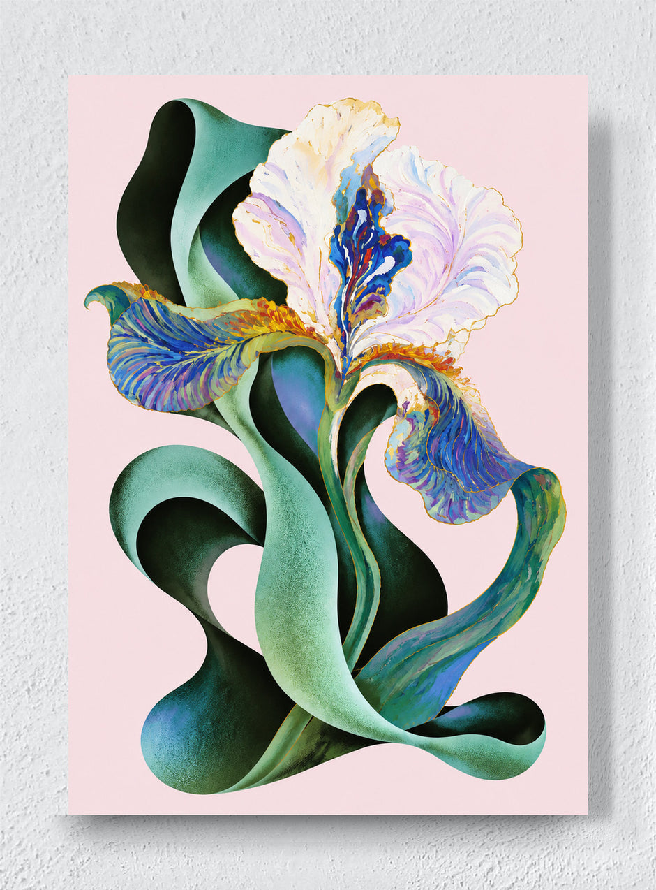 IRIS IN SHADOW - Unframed canvas