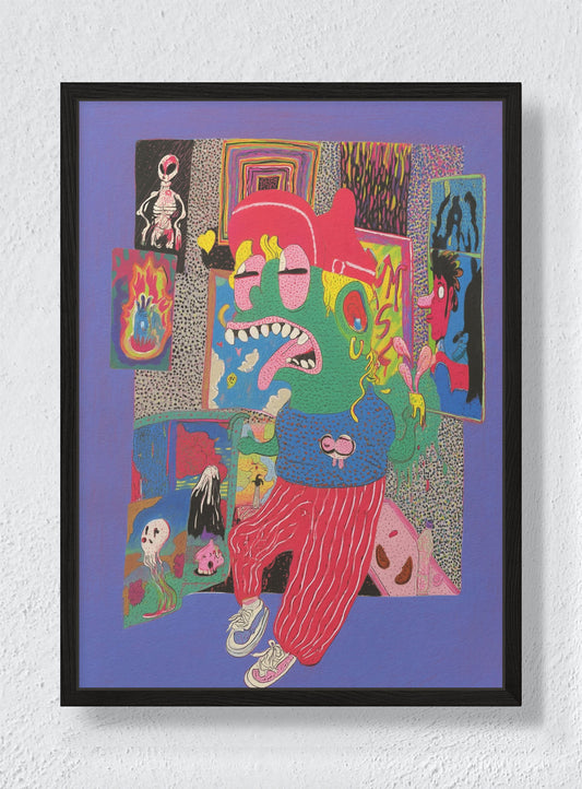 JAX'S BEDROOM - Black frame canvas