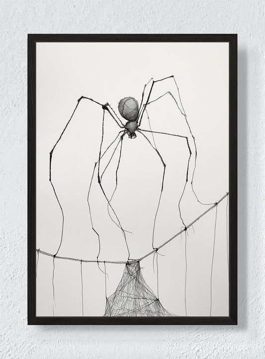 KEEPER OF THREADS - Black frame canvas