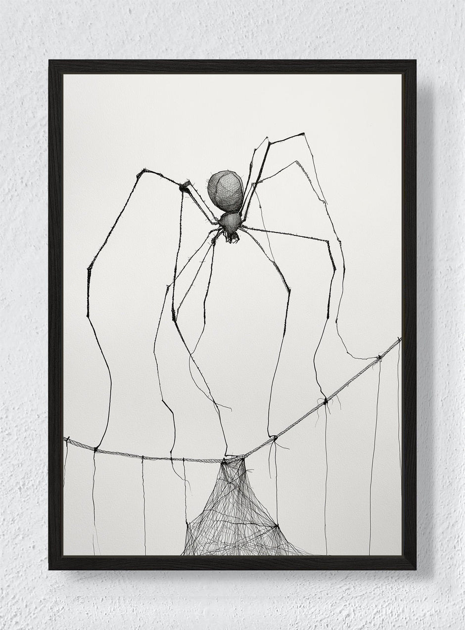 KEEPER OF THREADS - Black frame canvas