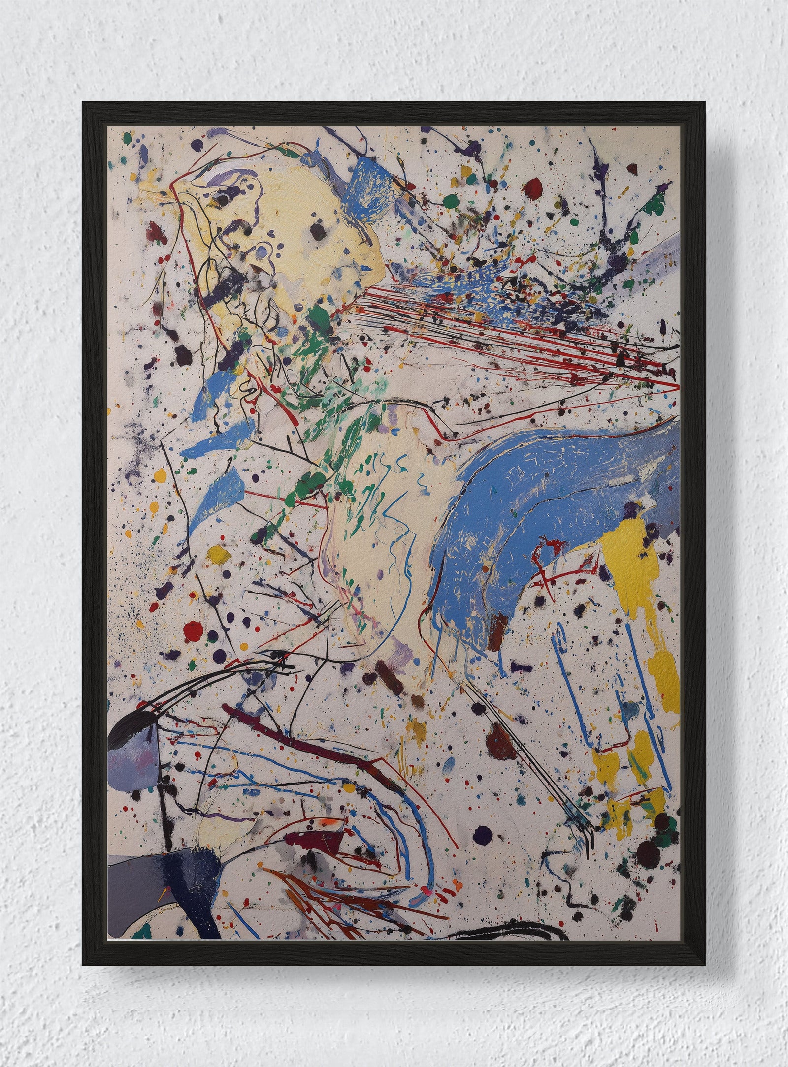 KINETIC SPLATTER - Black frame canvas