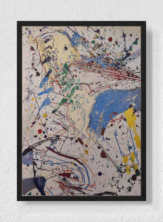 KINETIC SPLATTER - Black frame canvas