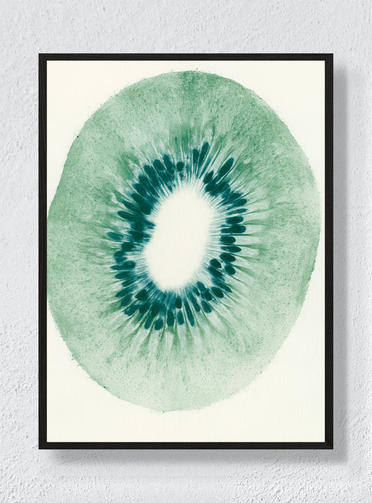 KIWI IN GREEN - Black Frame