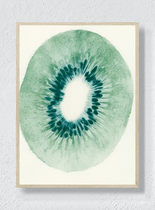 KIWI IN GREEN - Natural Frame
