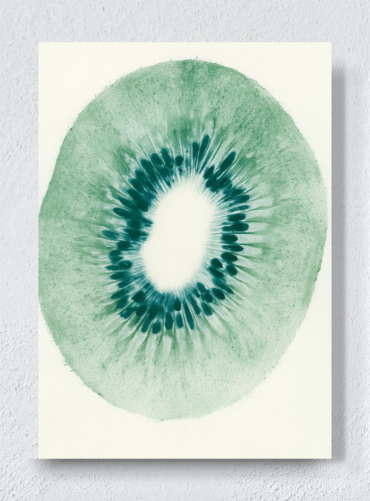 KIWI IN GREEN - Unframed canvas