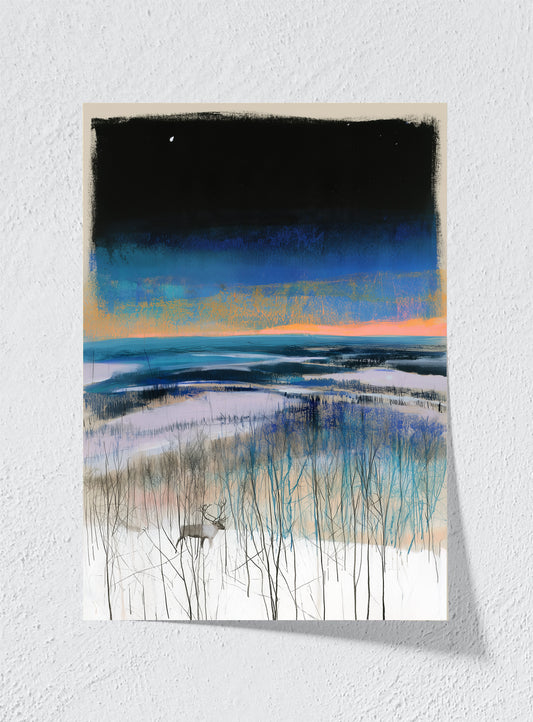 LAST LIGHT ON THE DUNES - Unframed