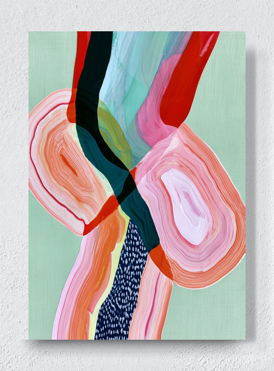 LAYERS THAT KEEP MOVING - Unframed canvas