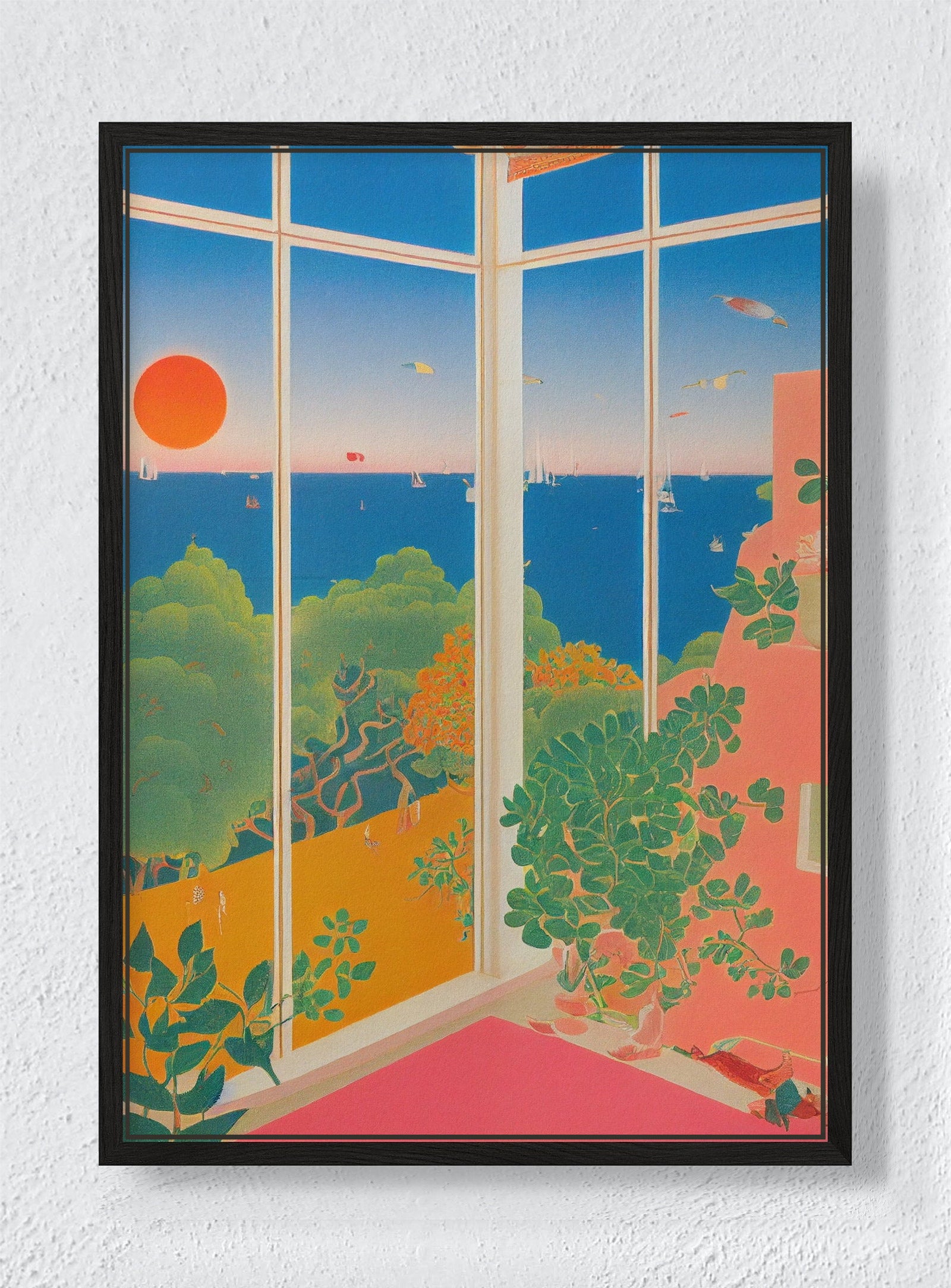 LET IN THE LIGHT - Black frame canvas