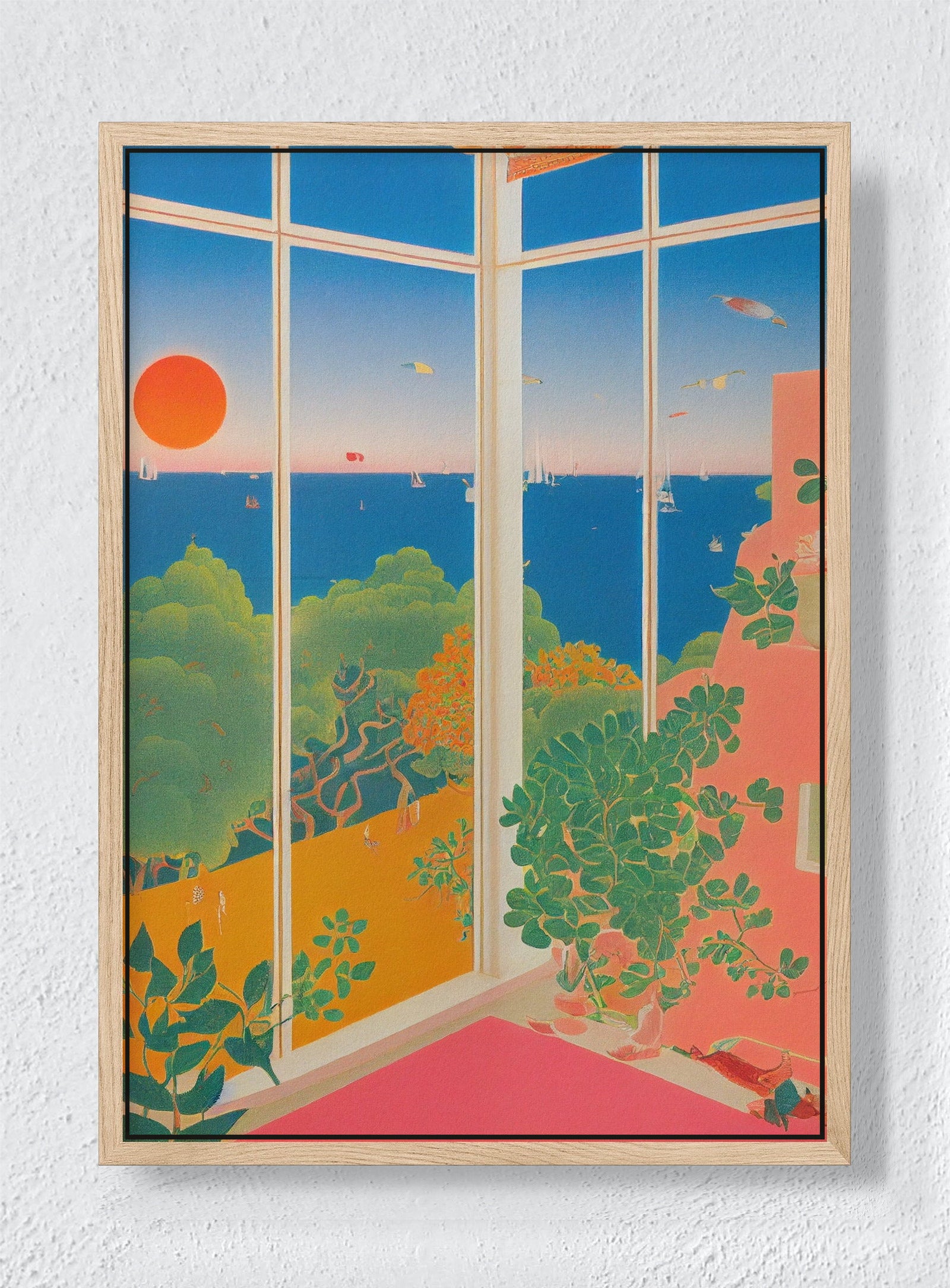 LET IN THE LIGHT - Natural frame canvas