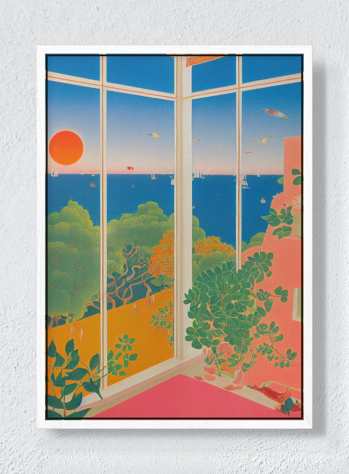 LET IN THE LIGHT - White frame canvas