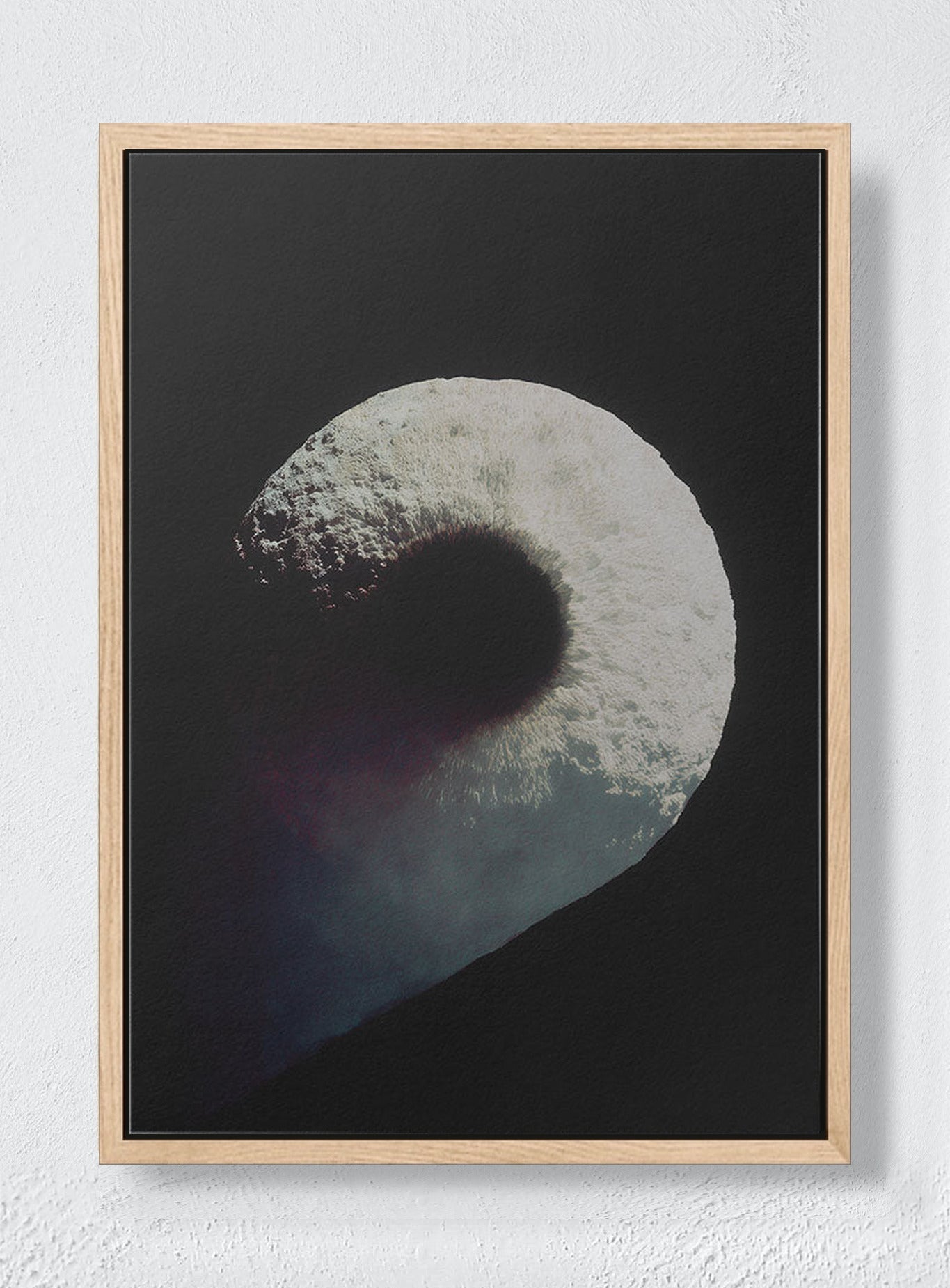 LIGHT FOLDING INWARD - Natural frame canvas