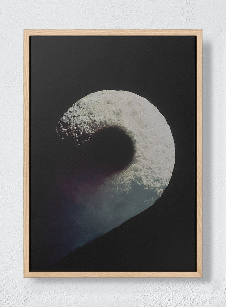 LIGHT FOLDING INWARD - Natural frame canvas