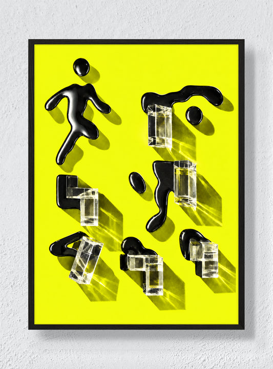 Lime Glass - Black Frame