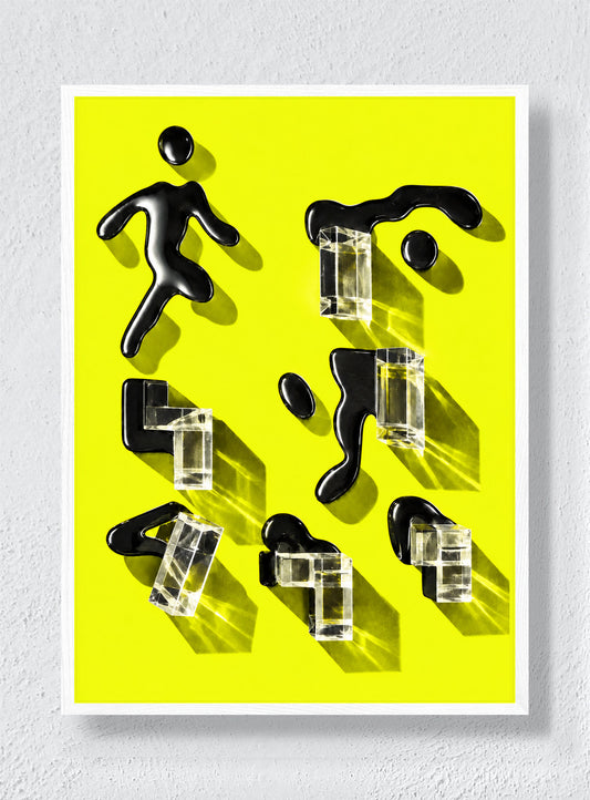 Lime Glass - White Frame