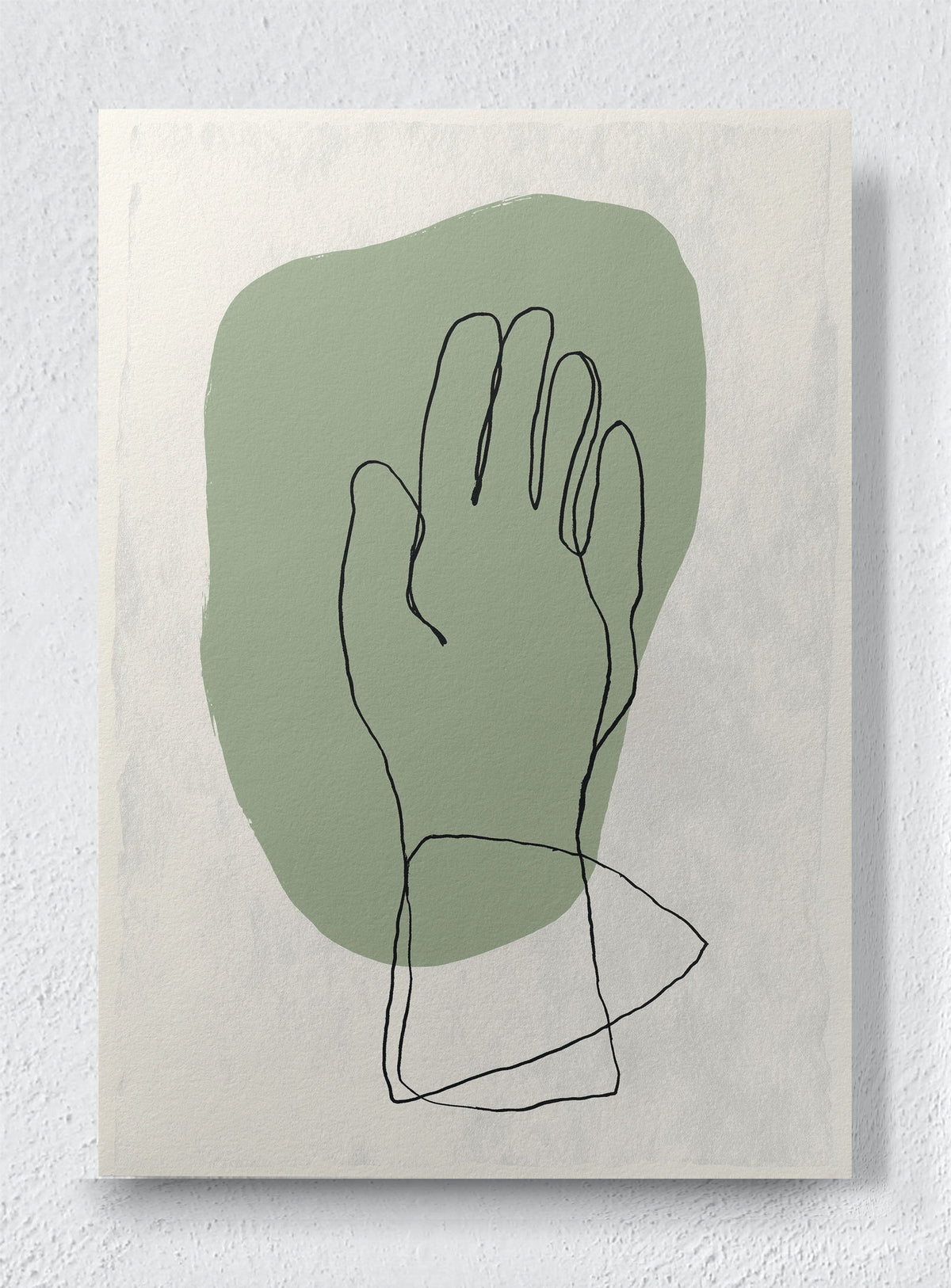 LINE AND LEAF - Unframed canvas