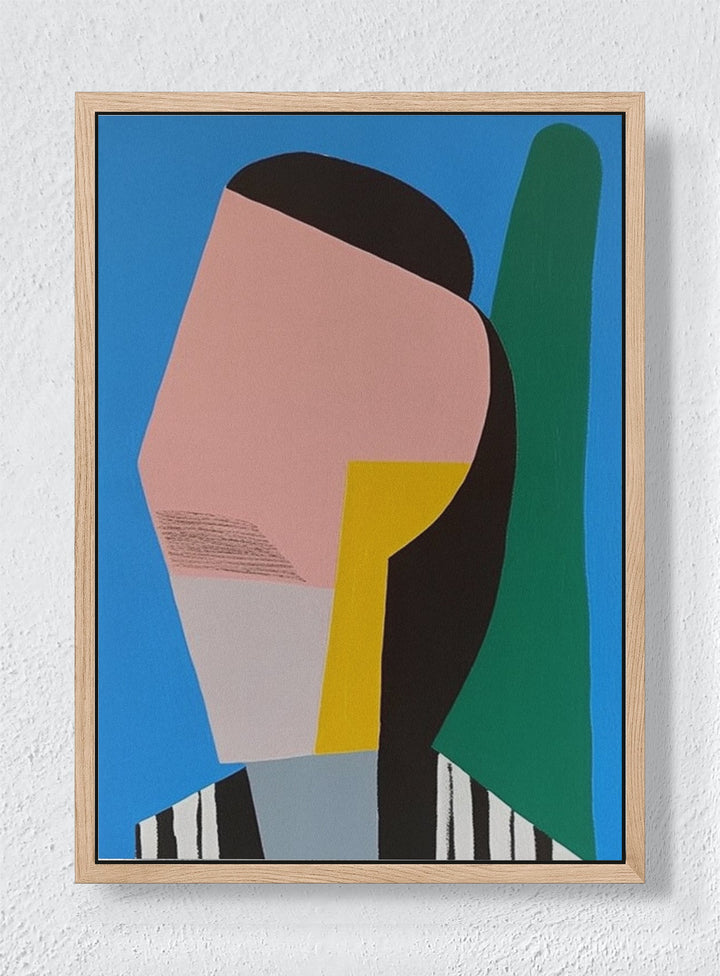 LINEAR PERSONA - Natural frame canvas