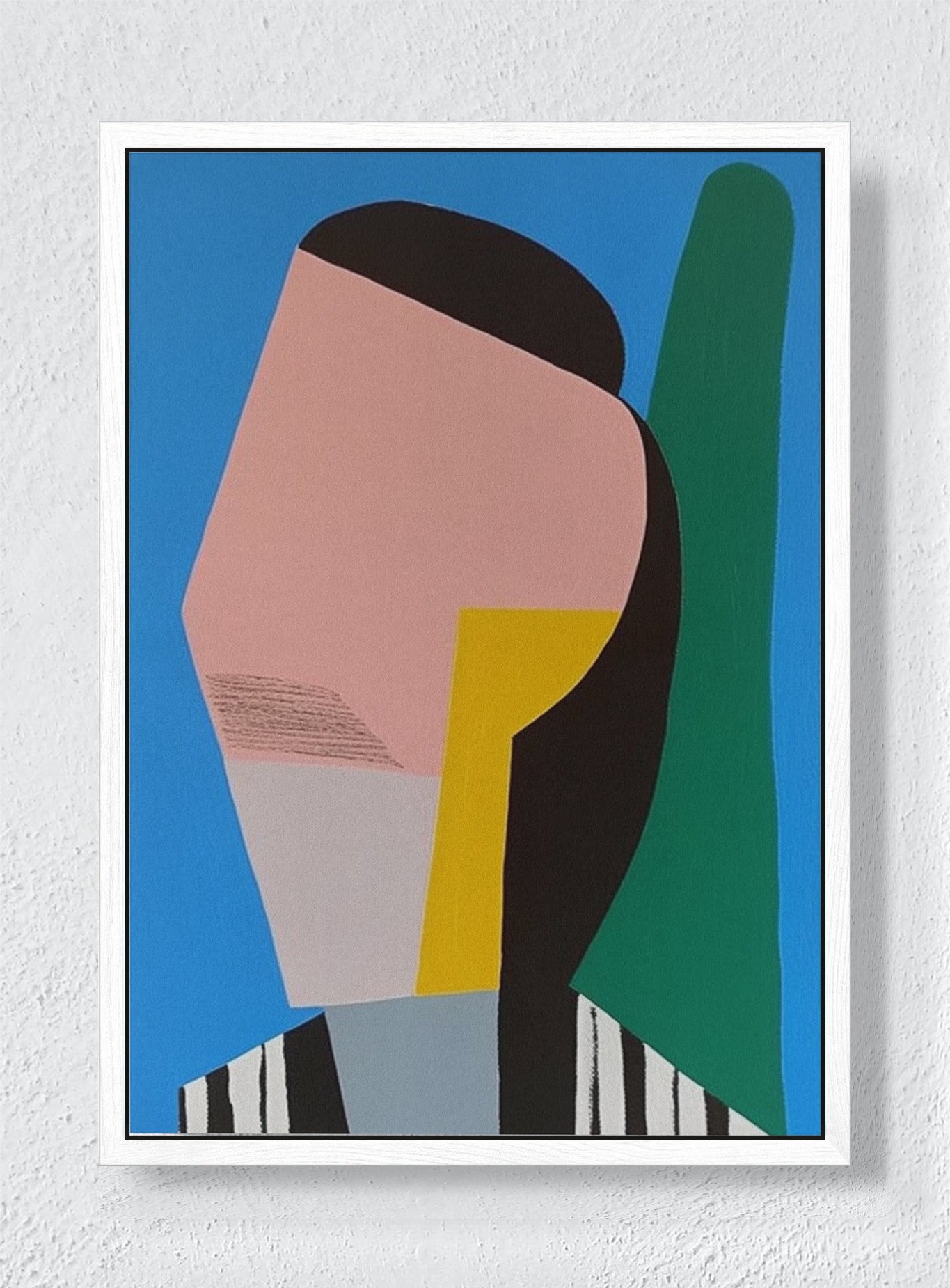 LINEAR PERSONA - White frame canvas
