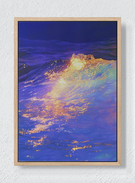LIQUID GOLD - Natural frame canvas