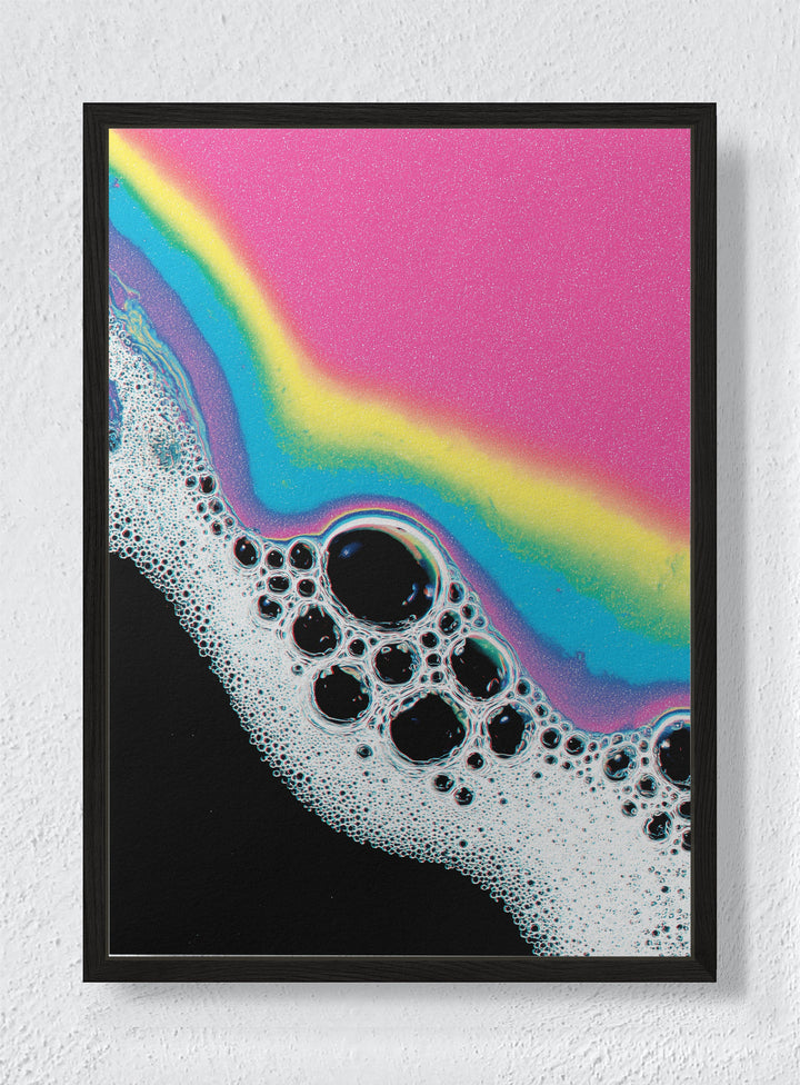 LIQUID PRISM THEORY - Black frame canvas