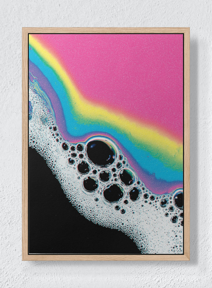 LIQUID PRISM THEORY - Natural frame canvas