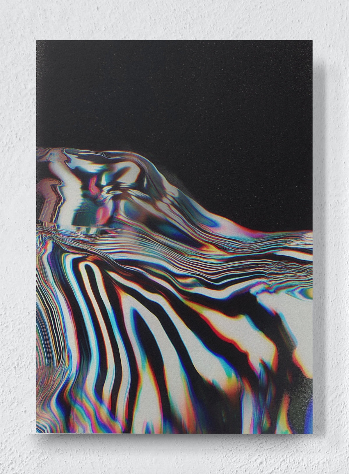 LIQUID ZEBRA - Unframed canvas