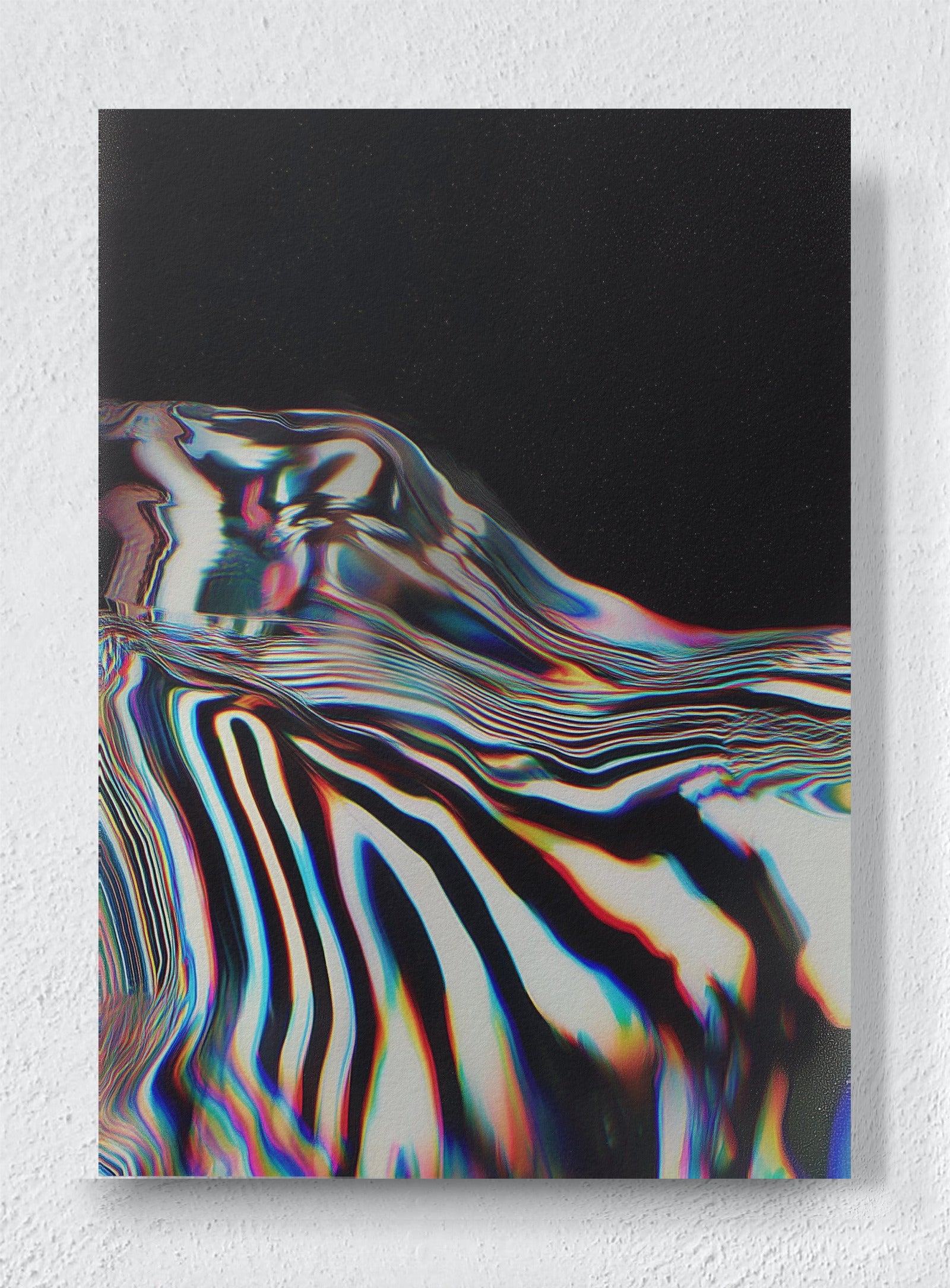 LIQUID ZEBRA - Unframed canvas