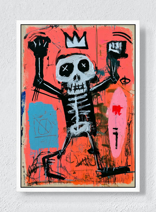 LONG LIVE THE NOISE - White frame canvas