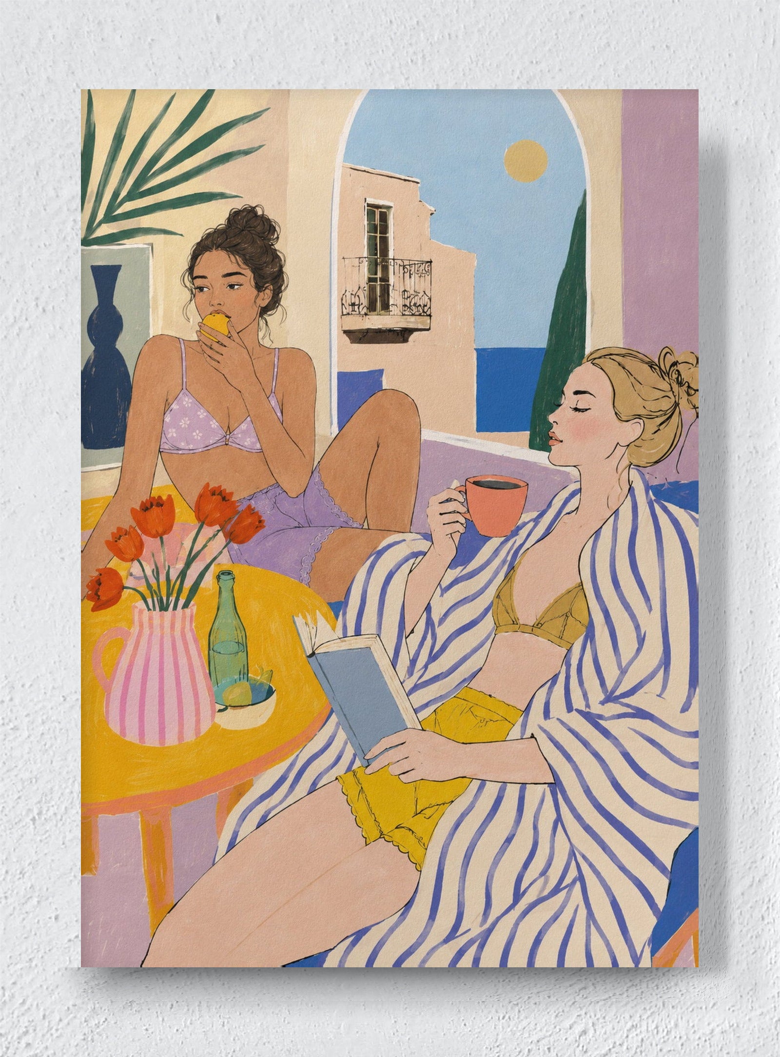 LONG LUNCH - Unframed canvas