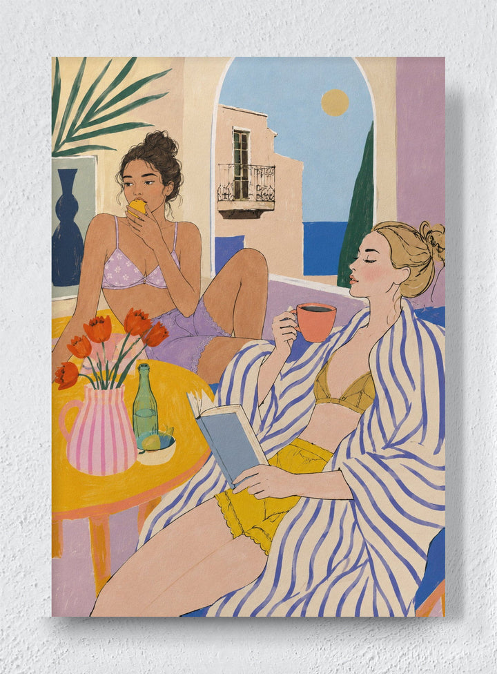 LONG LUNCH - Unframed canvas