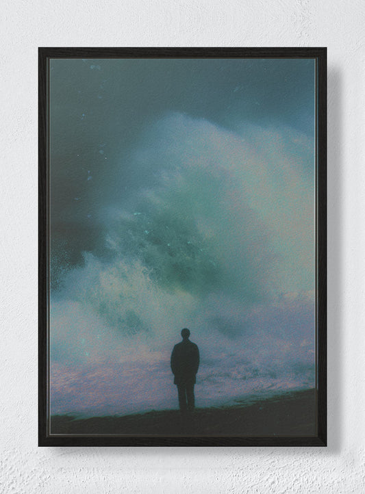 LOOKING AT SOMETHING DEEPER - Black frame canvas