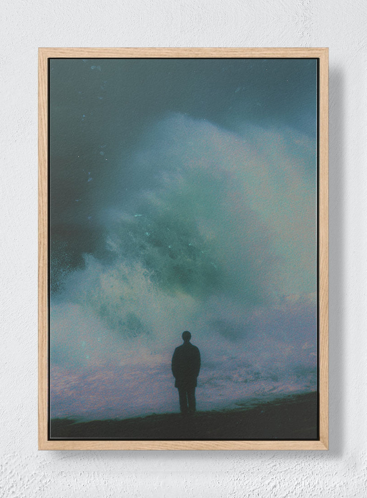 LOOKING AT SOMETHING DEEPER - Natural frame canvas