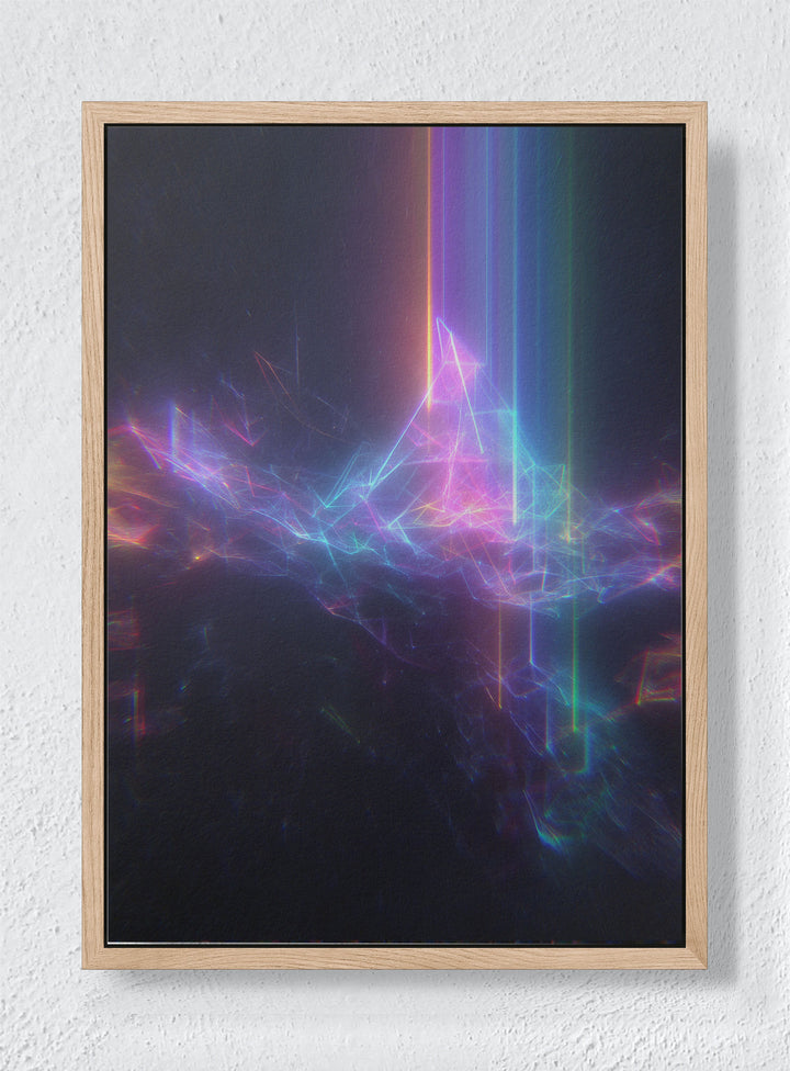 LOST SIGNAL - Natural frame canvas