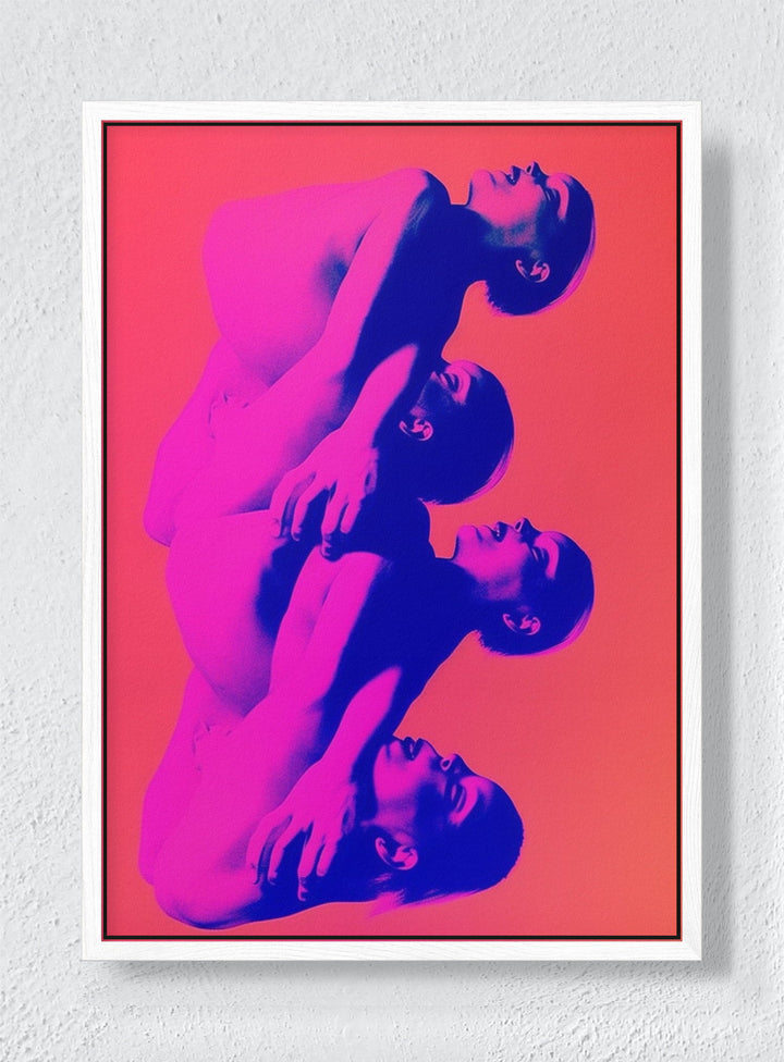 MAGENTA - White frame canvas
