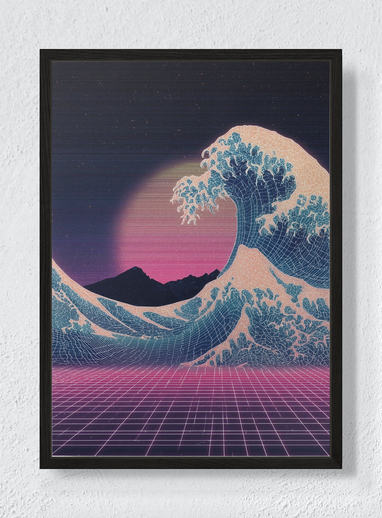 MANIFEST MIRROR - Black frame canvas