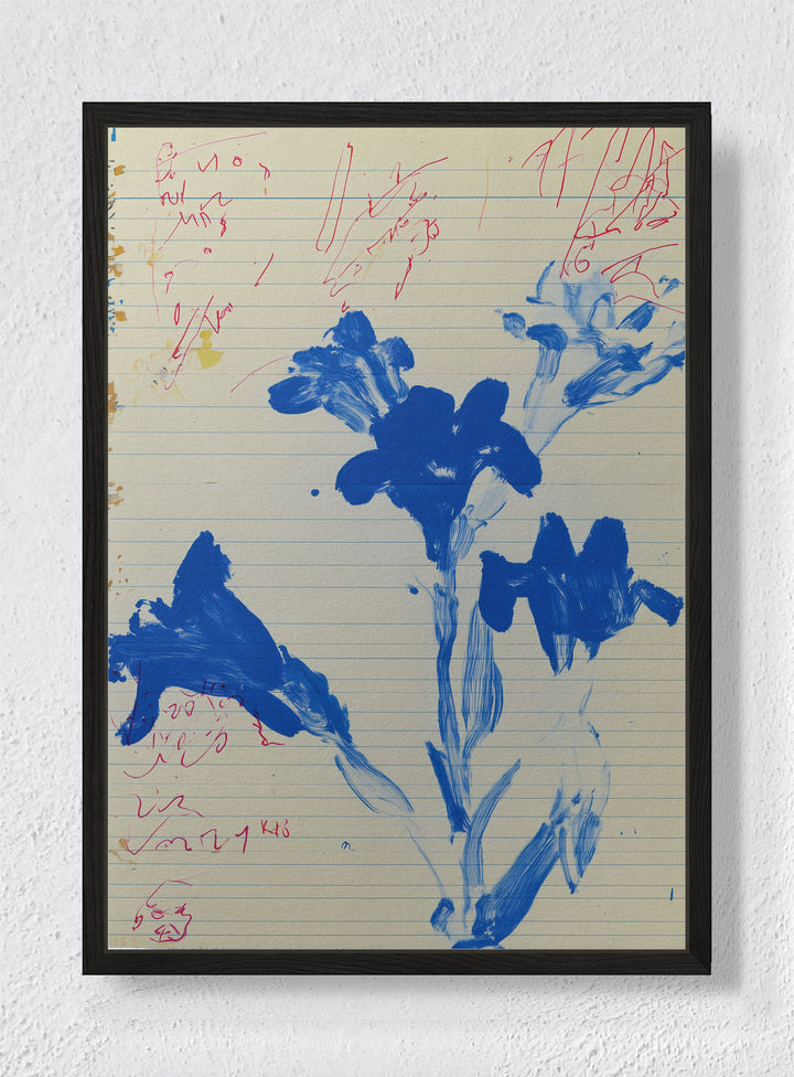 MARGINALIA BLOOMS - Black frame canvas