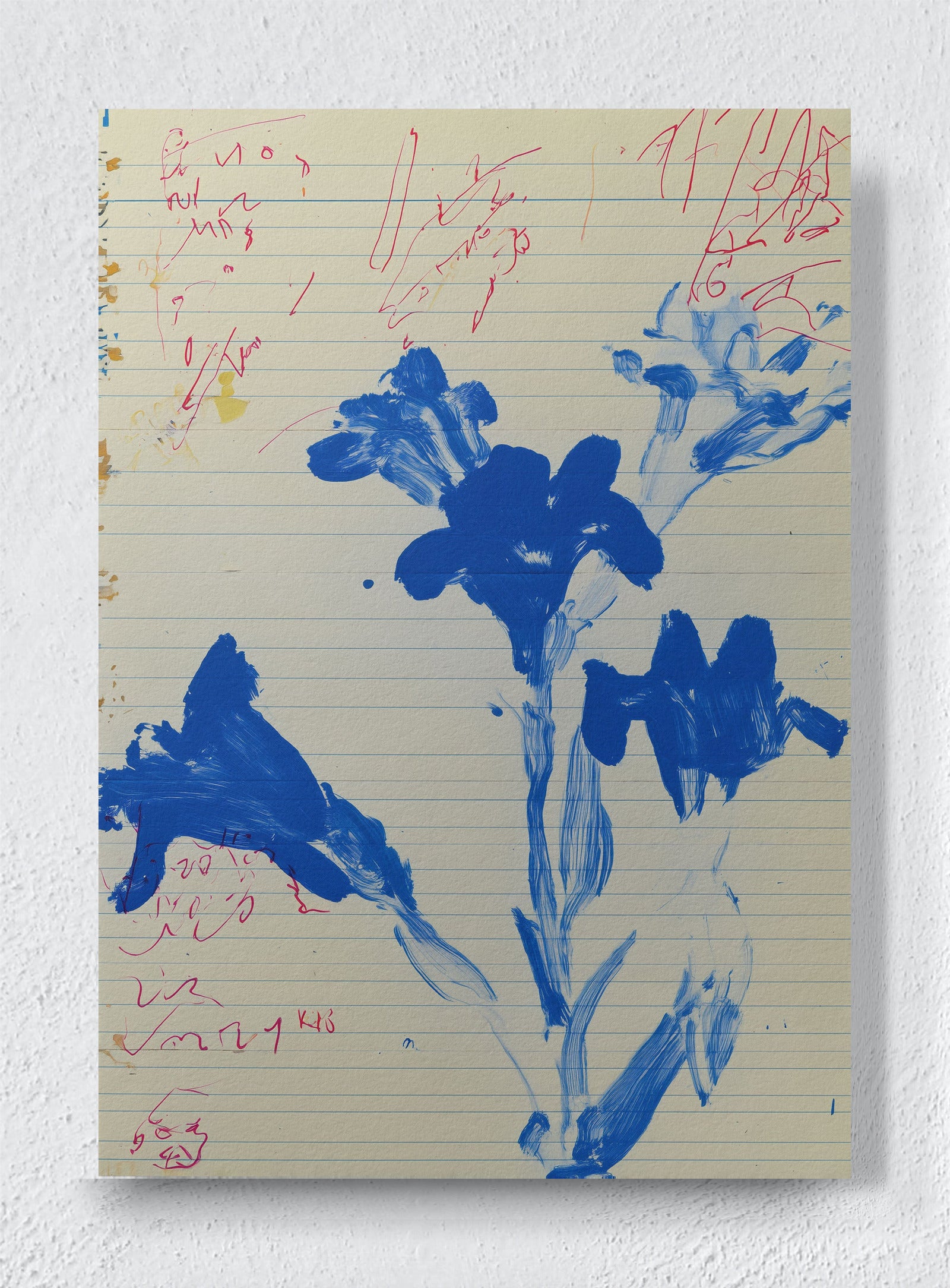 MARGINALIA BLOOMS - Unframed canvas